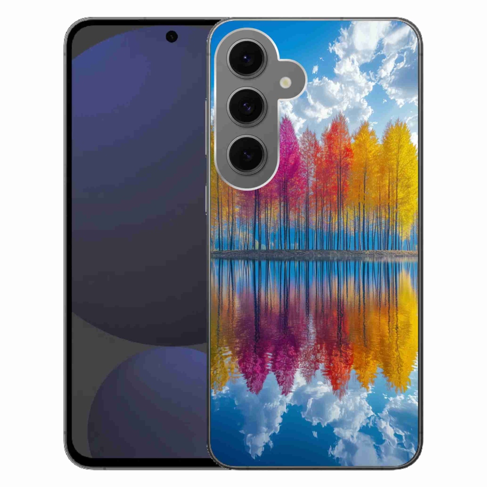 Zselés borítás mmCase Samsung Galaxy S24 FE - színes fákhoz