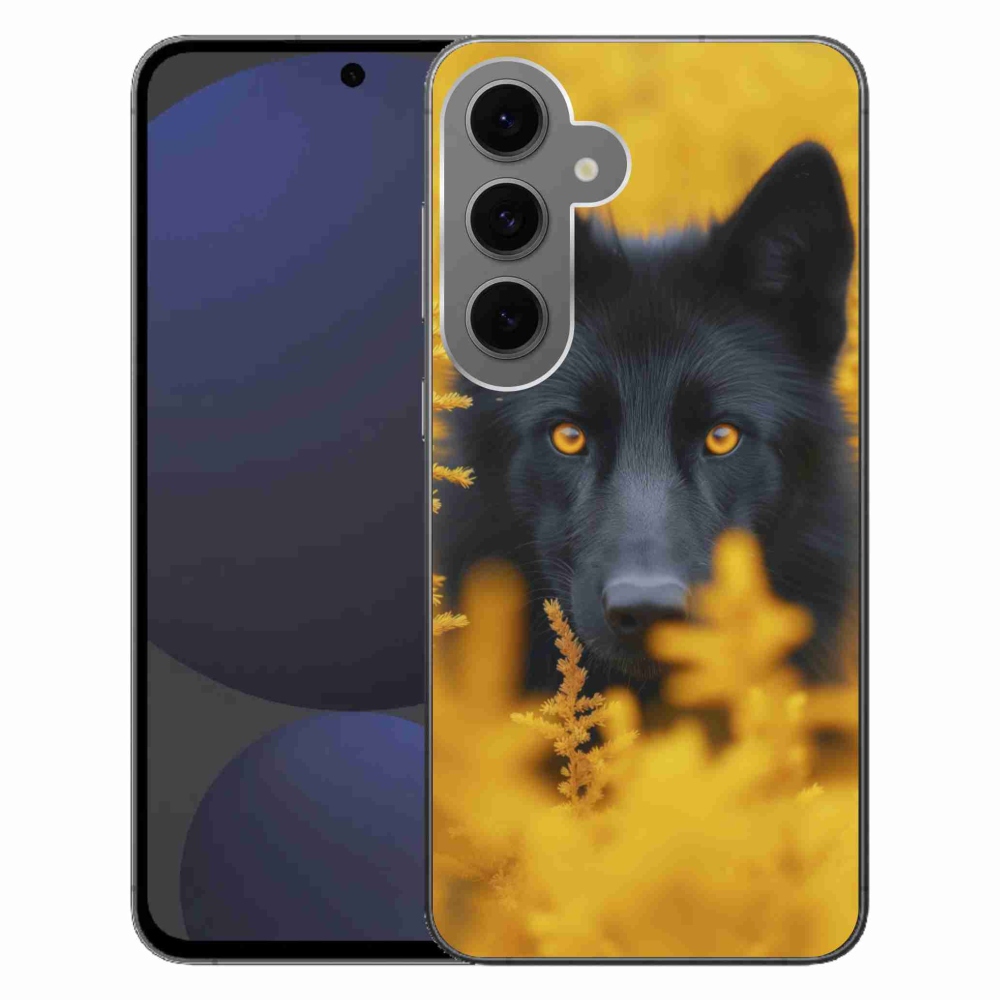 Gél védőhuzat mmCase Samsung Galaxy S24 FE - fekete farkas 2