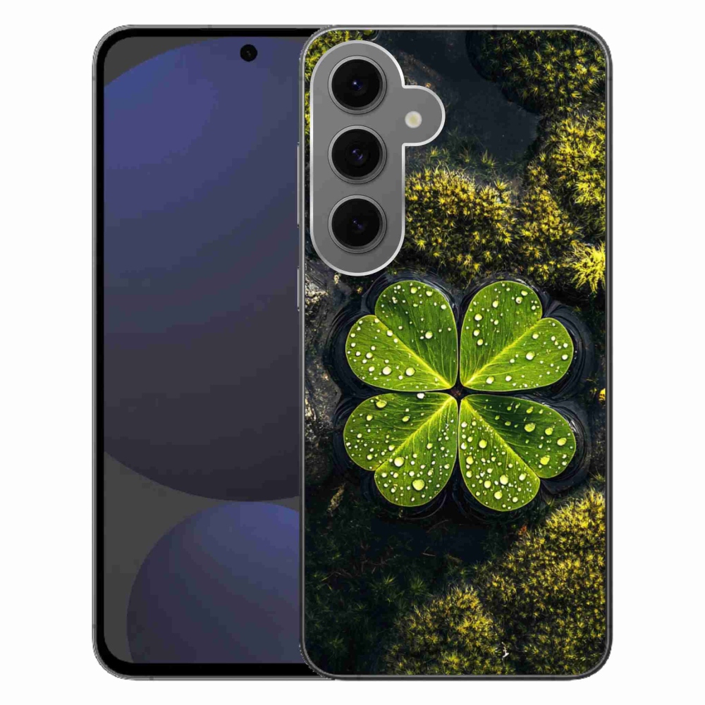 Gél borítás mmCase Samsung Galaxy S24 FE készülékhez - négylevelű lóhere