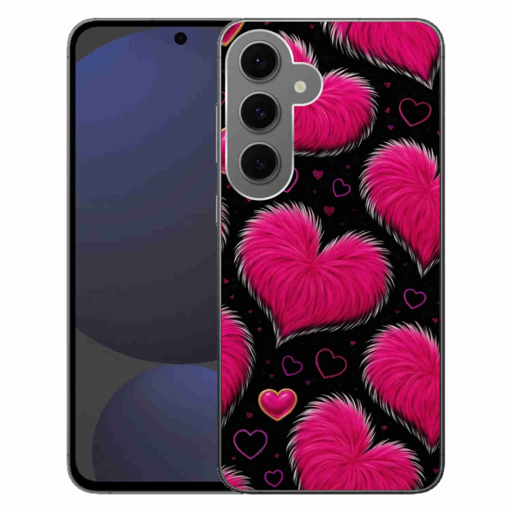 Gél borítás mmCase Samsung Galaxy S24 FE készülékhez - puha szívecske