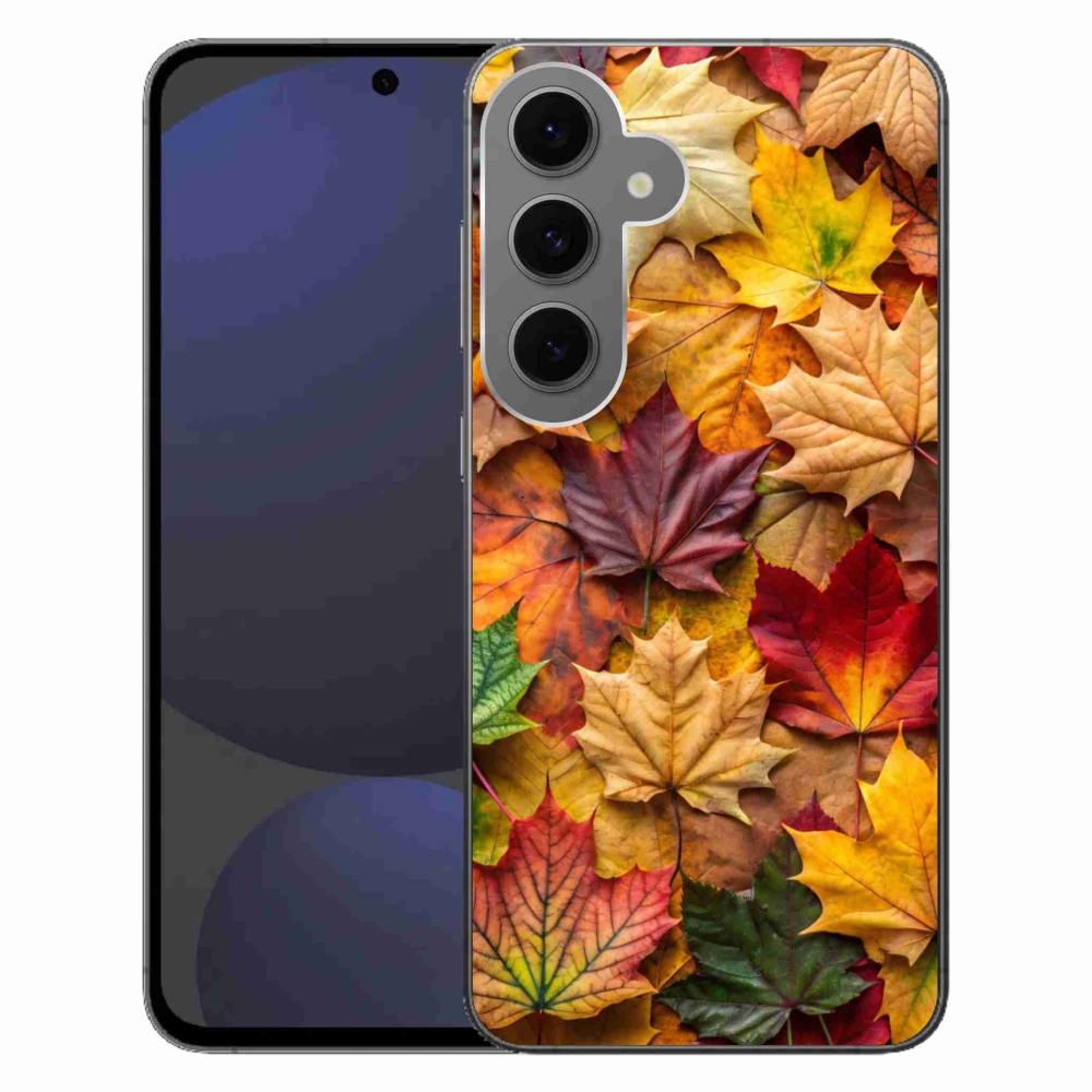 Zselés borítás mmCase Samsung Galaxy S24 FE - juharlevelek 2