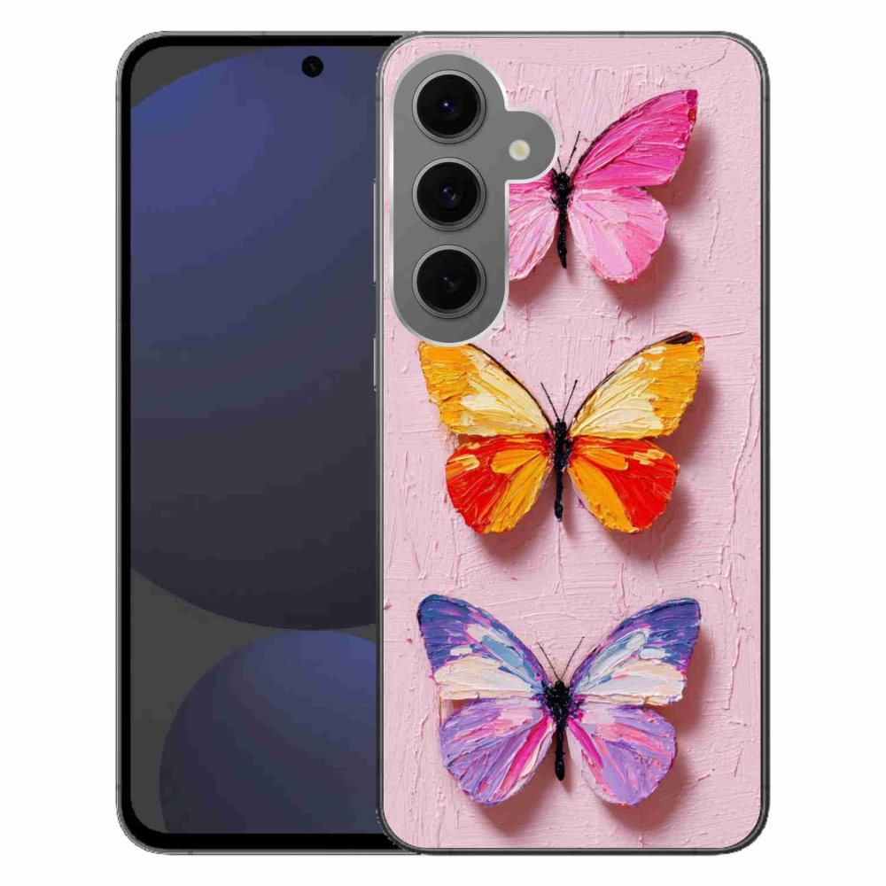 Gél borítás mmCase Samsung Galaxy S24 FE - pillangó szentháromsághoz