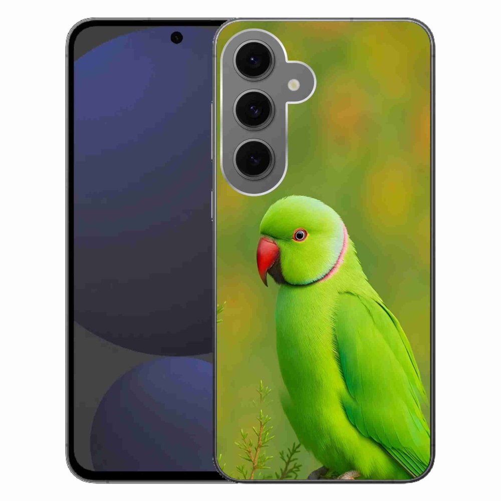 Zselés borítás mmCase Samsung Galaxy S24 FE - papagáj alexandr 2