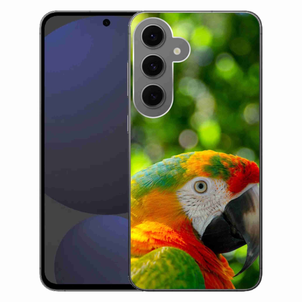 Zselés borítás mmCase Samsung Galaxy S24 FE készülékhez - papagáj ara 3