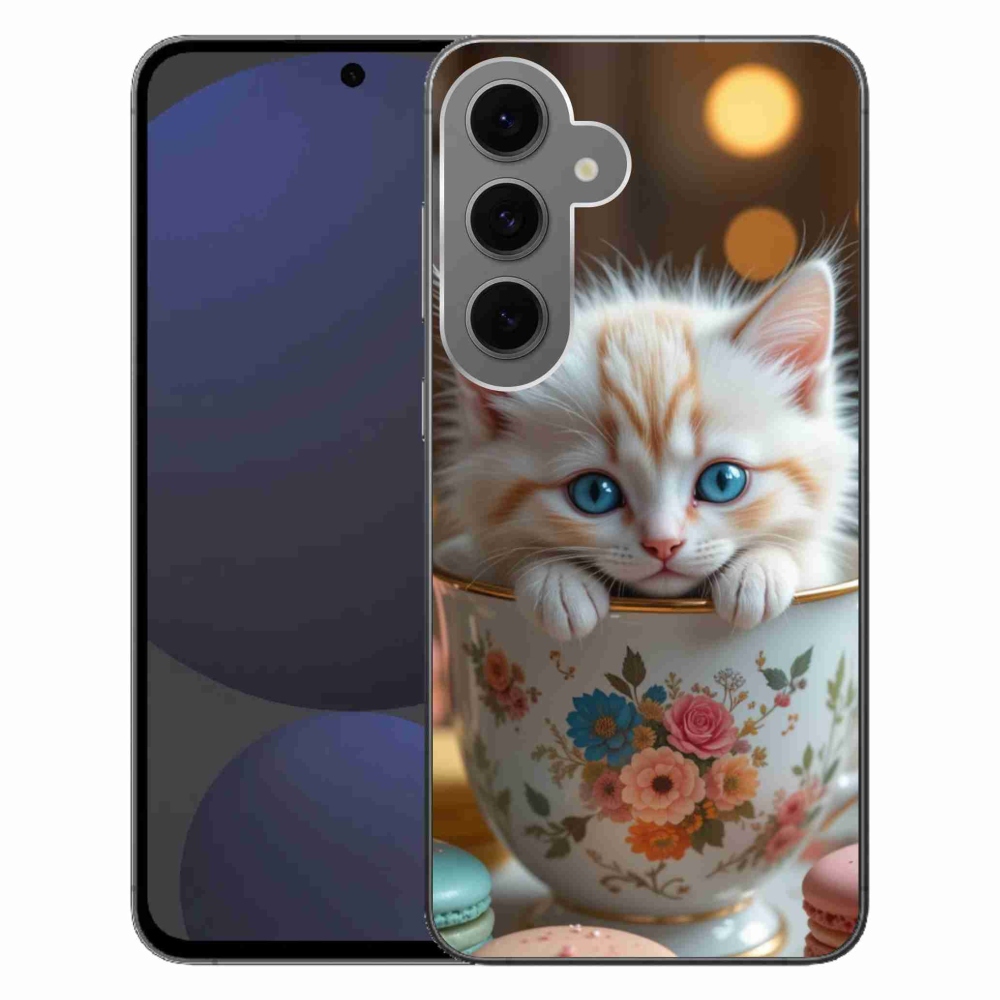 Gél borítás mmCase Samsung Galaxy S24 FE - aranyos cica 6