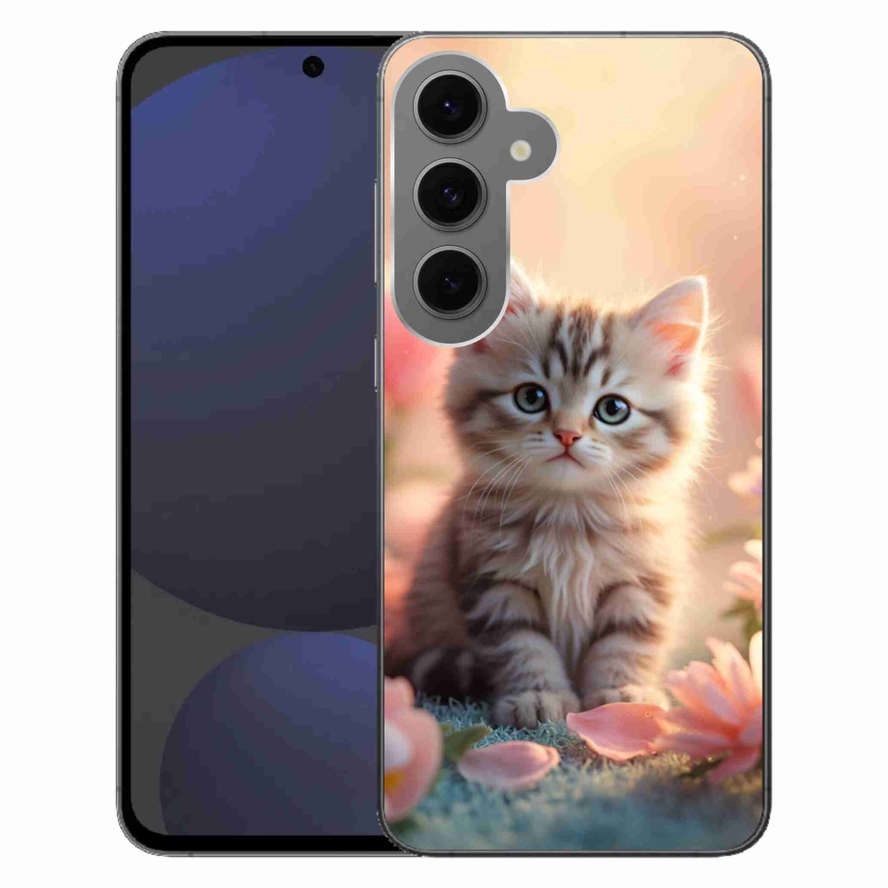 Gél borítás mmCase Samsung Galaxy S24 FE - aranyos cica 8