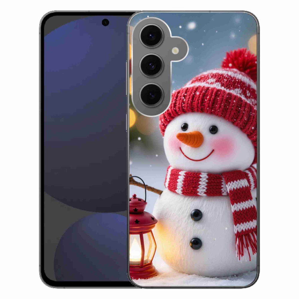 Gél védőhuzat mmCase Samsung Galaxy S24 FE - hóember 2