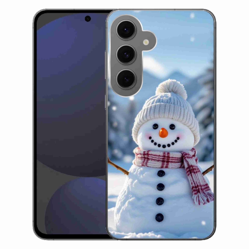 Gél védőhuzat mmCase Samsung Galaxy S24 FE - hóember 3