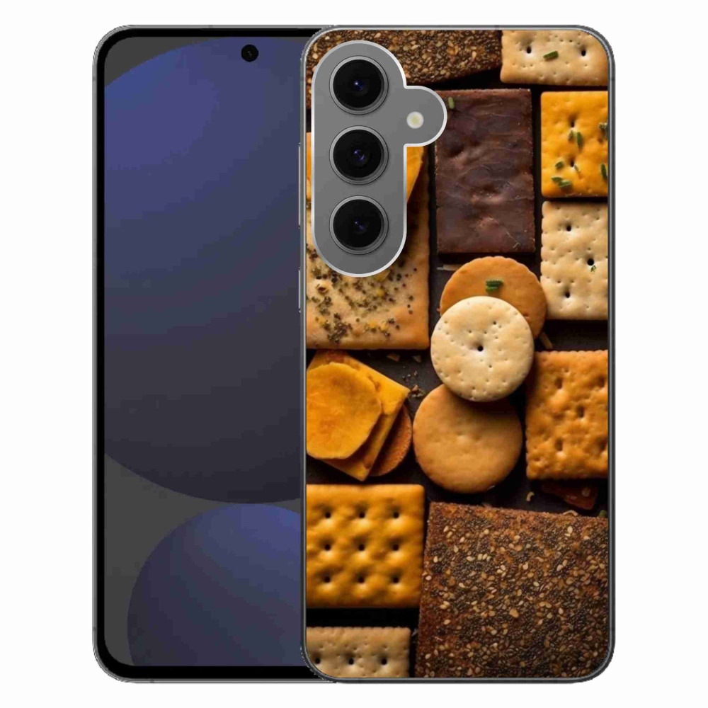 Zselés borítás mmCase Samsung Galaxy S24 FE készülékhez - kekszek