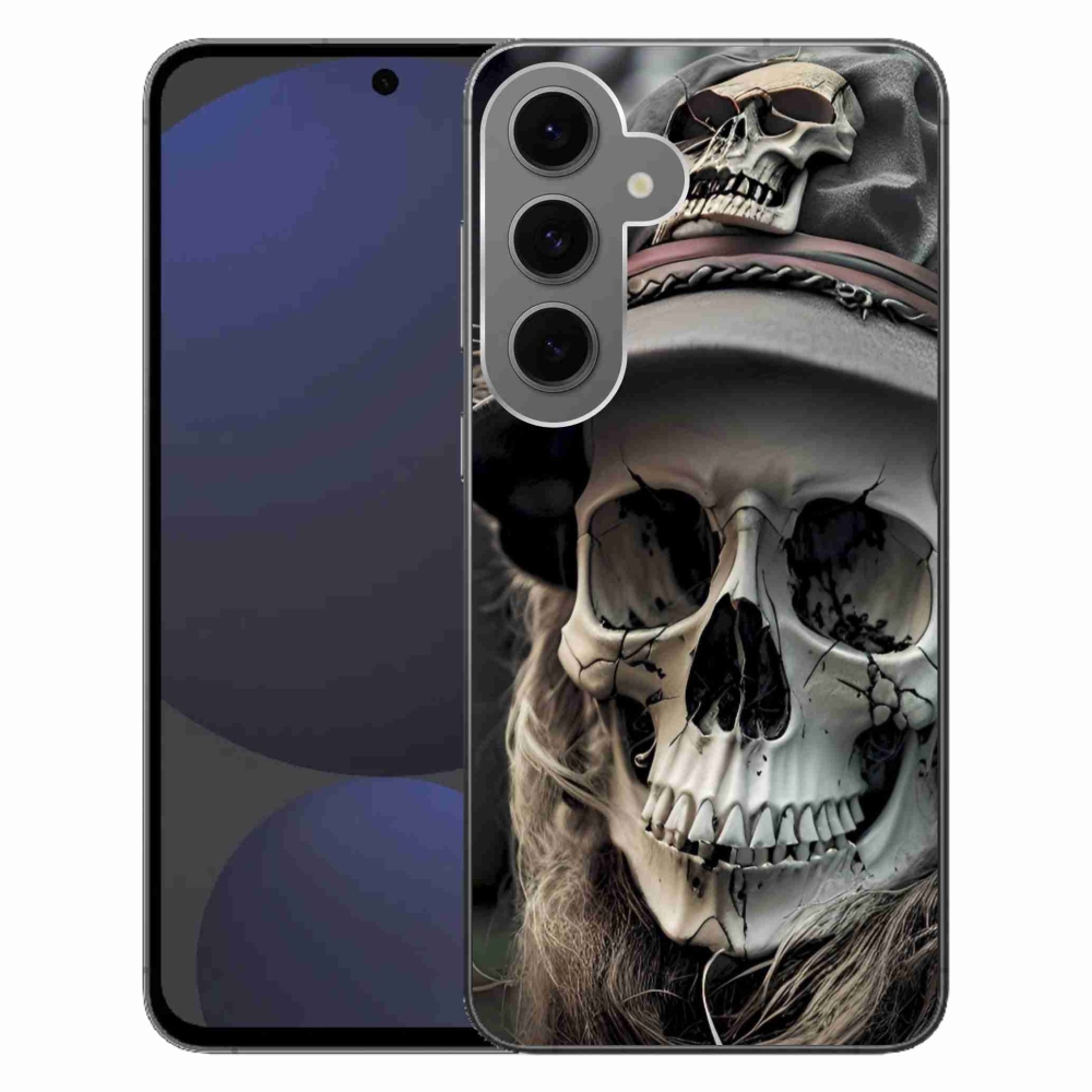 Zselés borítás mmCase Samsung Galaxy S24 FE - sötét koponya