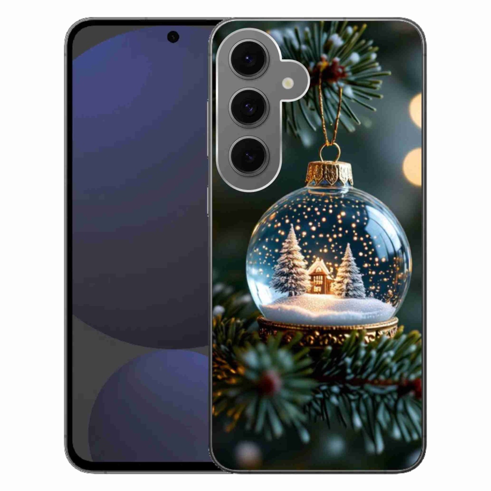 Gél borítás mmCase Samsung Galaxy S24 FE - Karácsonyi gömbök 2