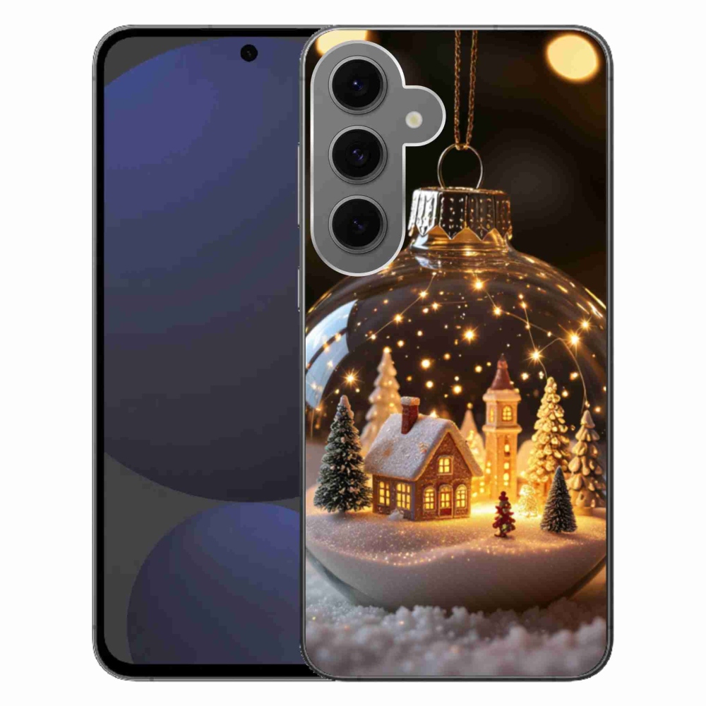 Gél borítás mmCase Samsung Galaxy S24 FE - Karácsonyi gömbök 3