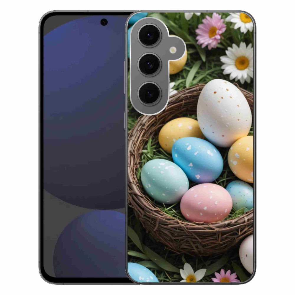 Zselés borítás mmCase Samsung Galaxy S24 FE - Húsvéti tojások 2