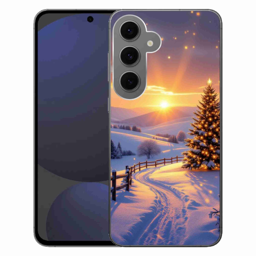 Gél borítás mmCase Samsung Galaxy S24 FE készülékhez - téli tájkép