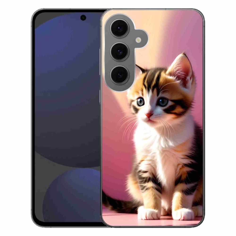 Gél védőhuzat mmCase Samsung Galaxy S24 FE - kíváncsi cica 2