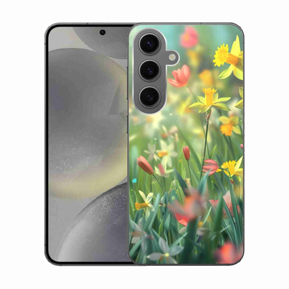 Gél borítás mmCase Samsung Galaxy S24 készülékhez - tavaszi virágok