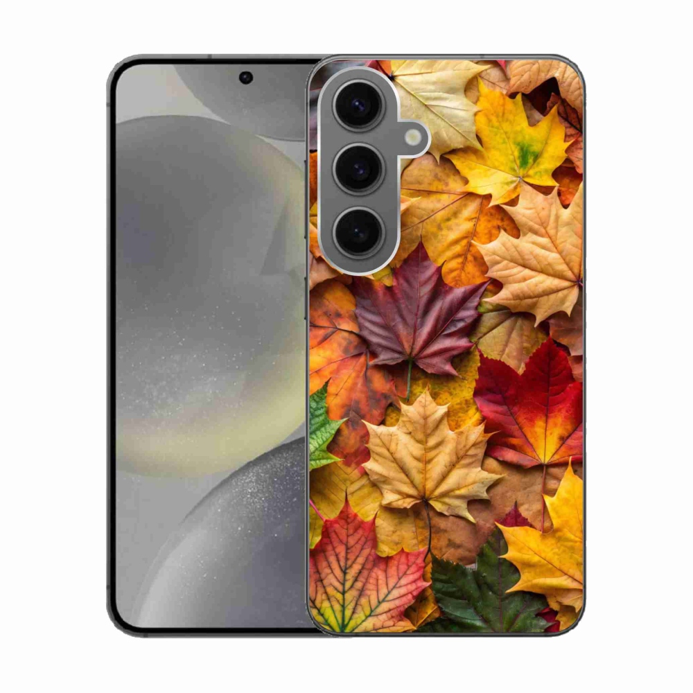 Gél borítás mmCase Samsung Galaxy S24 készülékhez - juharlevelek 2