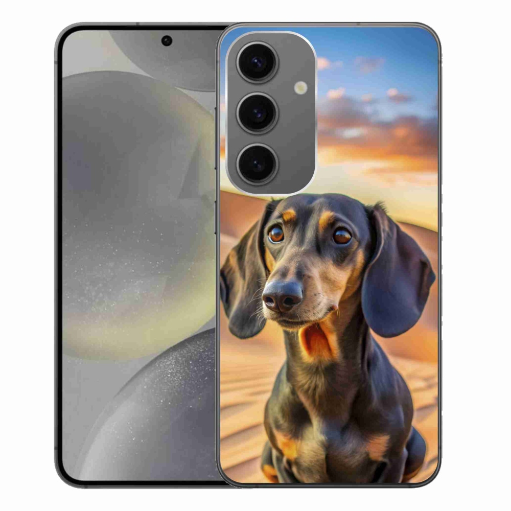 Zselés borítás mmCase Samsung Galaxy S24+ készülékhez - tacskó 3