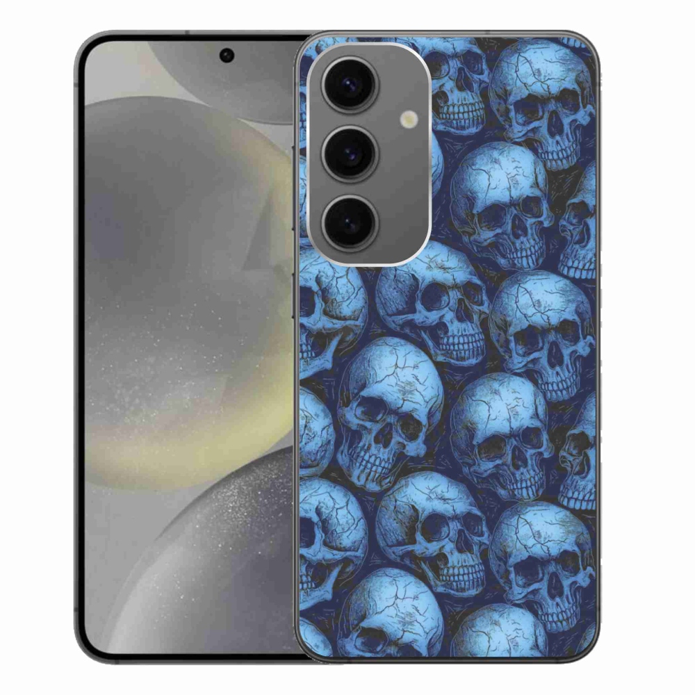 Zselés borítás mmCase Samsung Galaxy S24+ - koponyákhoz