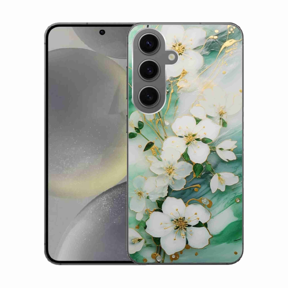 Gél borító mmCase Samsung Galaxy S24 készülékhez - finom virágok