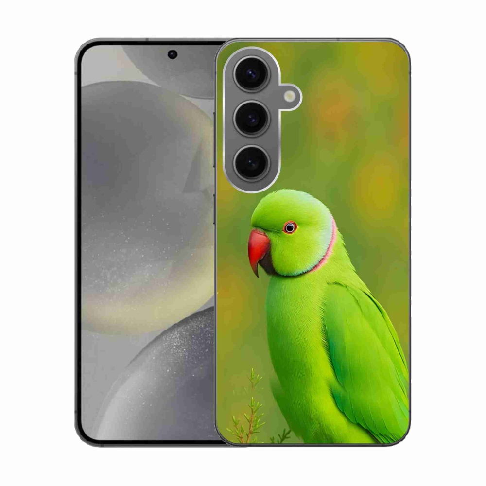 Zselés borítás mmCase Samsung Galaxy S24 készülékhez - papagáj alexandr 2