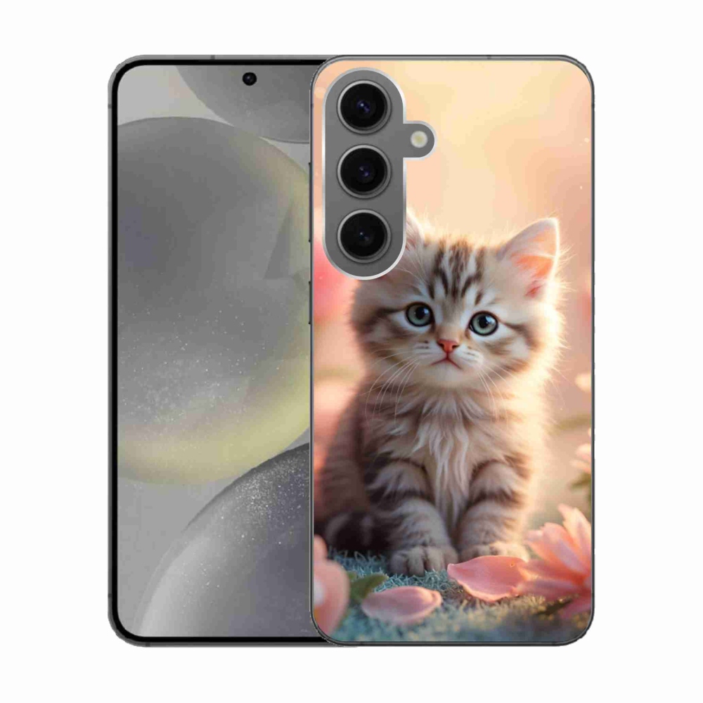 Gél borítás mmCase Samsung Galaxy S24 készülékhez - aranyos cica 8