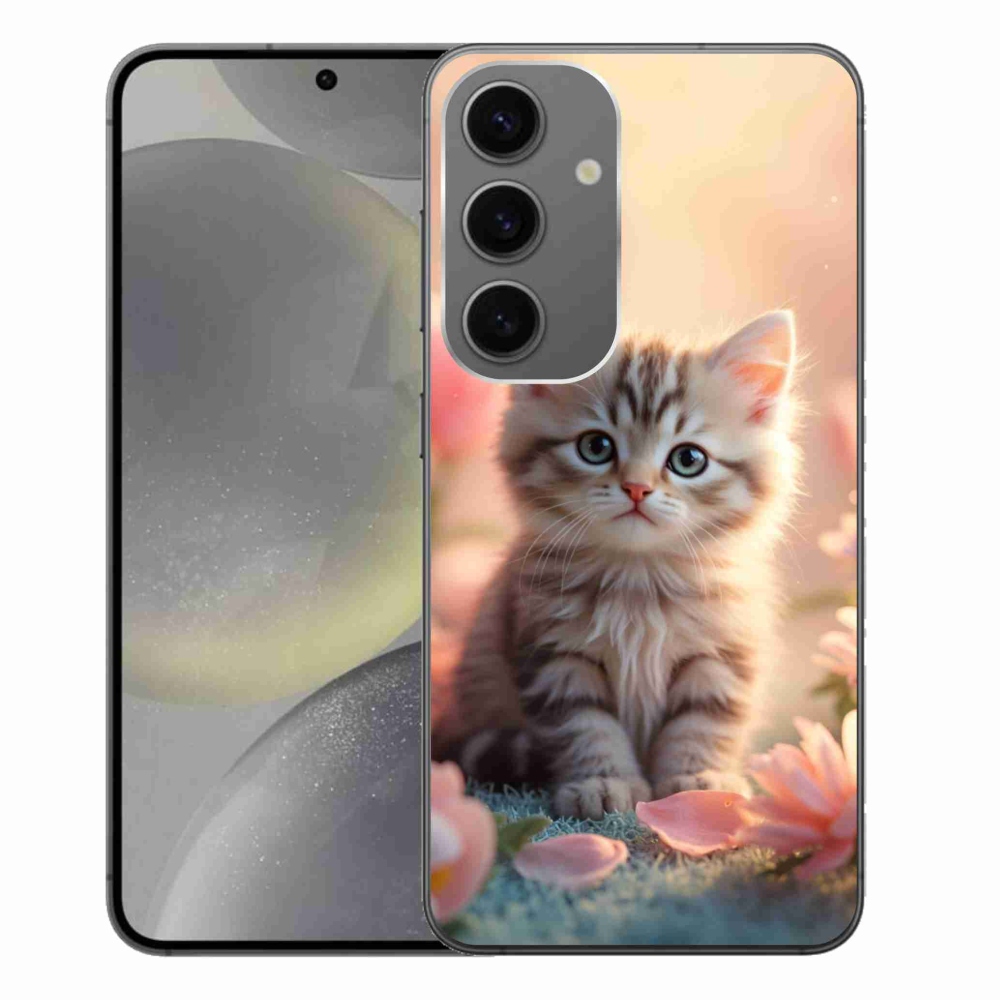 Gél borítás mmCase Samsung Galaxy S24+ készülékhez - aranyos cica 8