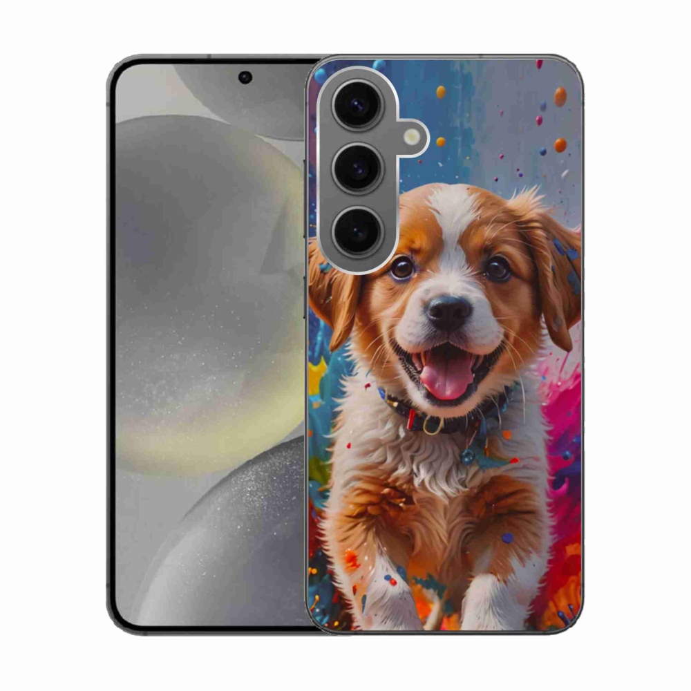 Gél borítás mmCase Samsung Galaxy S24 készülékhez - aranyos kiskutya 3