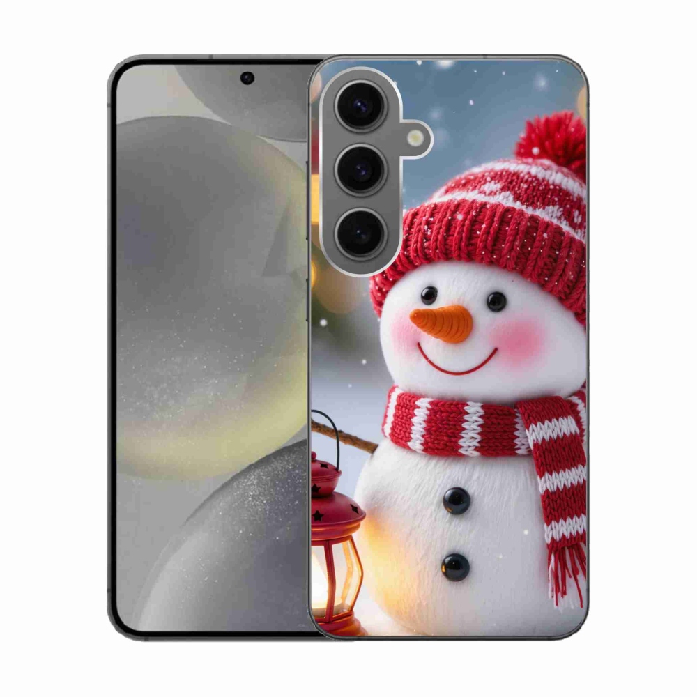 Zselés borítás mmCase Samsung Galaxy S24 készülékhez - hóember 2