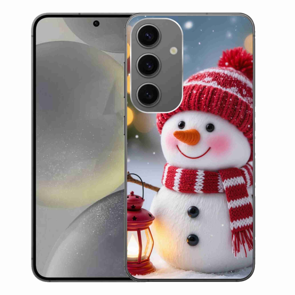 Gél védőhuzat mmCase Samsung Galaxy S24+ készülékhez - hóember 2