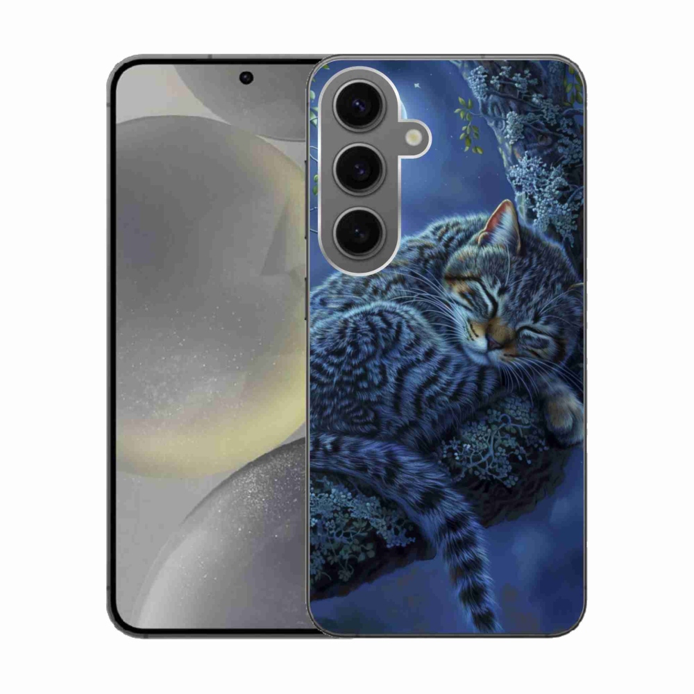 Gél borítás mmCase Samsung Galaxy S24 készülékhez - alvó macska