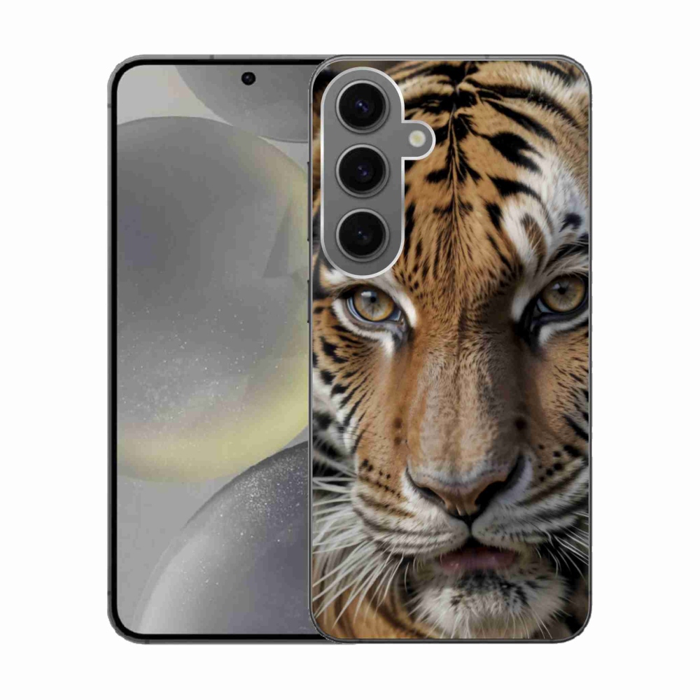 Gél borítás mmCase Samsung Galaxy S24 készülékhez - tigris nézet