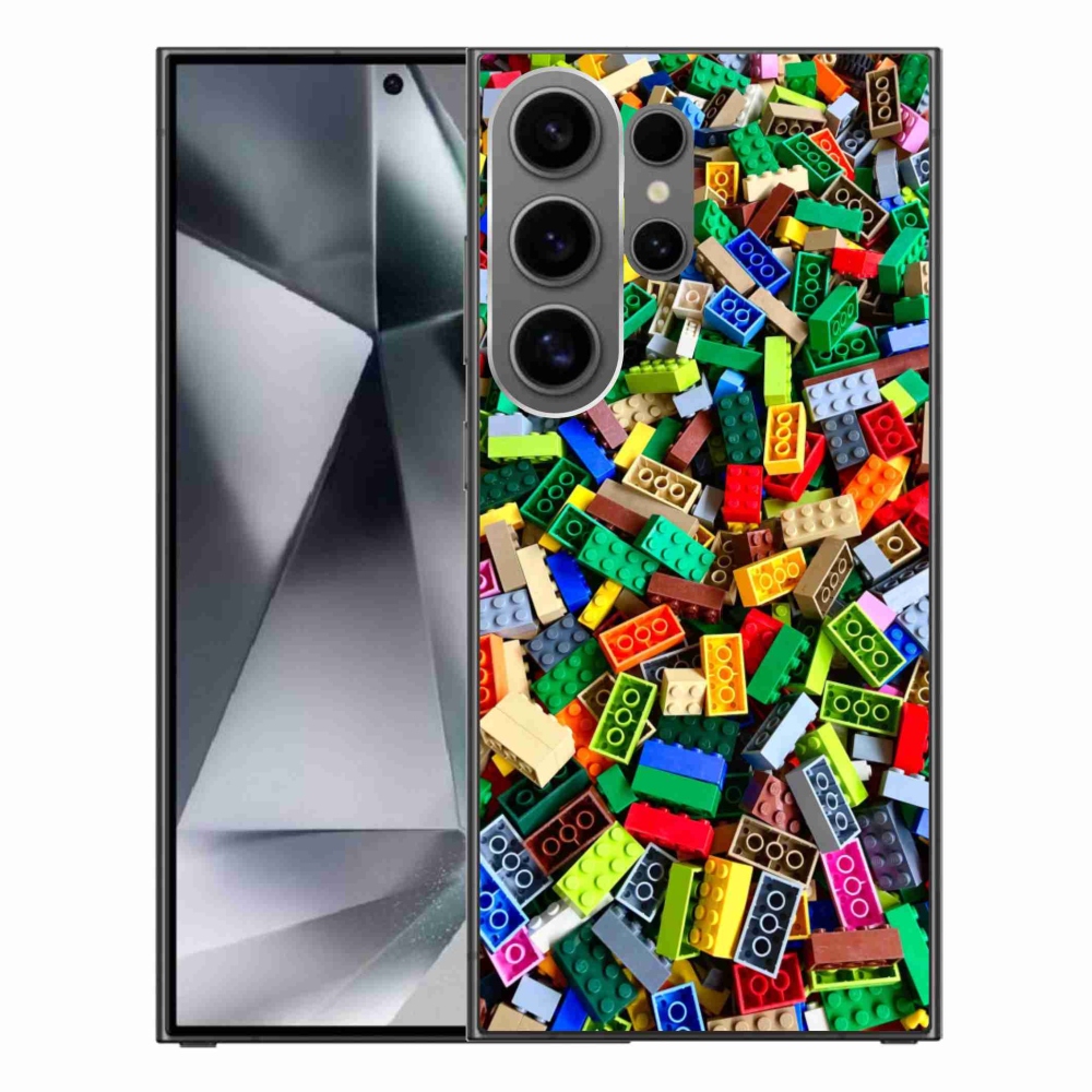 Zselés borítás mmCase Samsung Galaxy S24 Ultra készülékhez - színes építőkockák