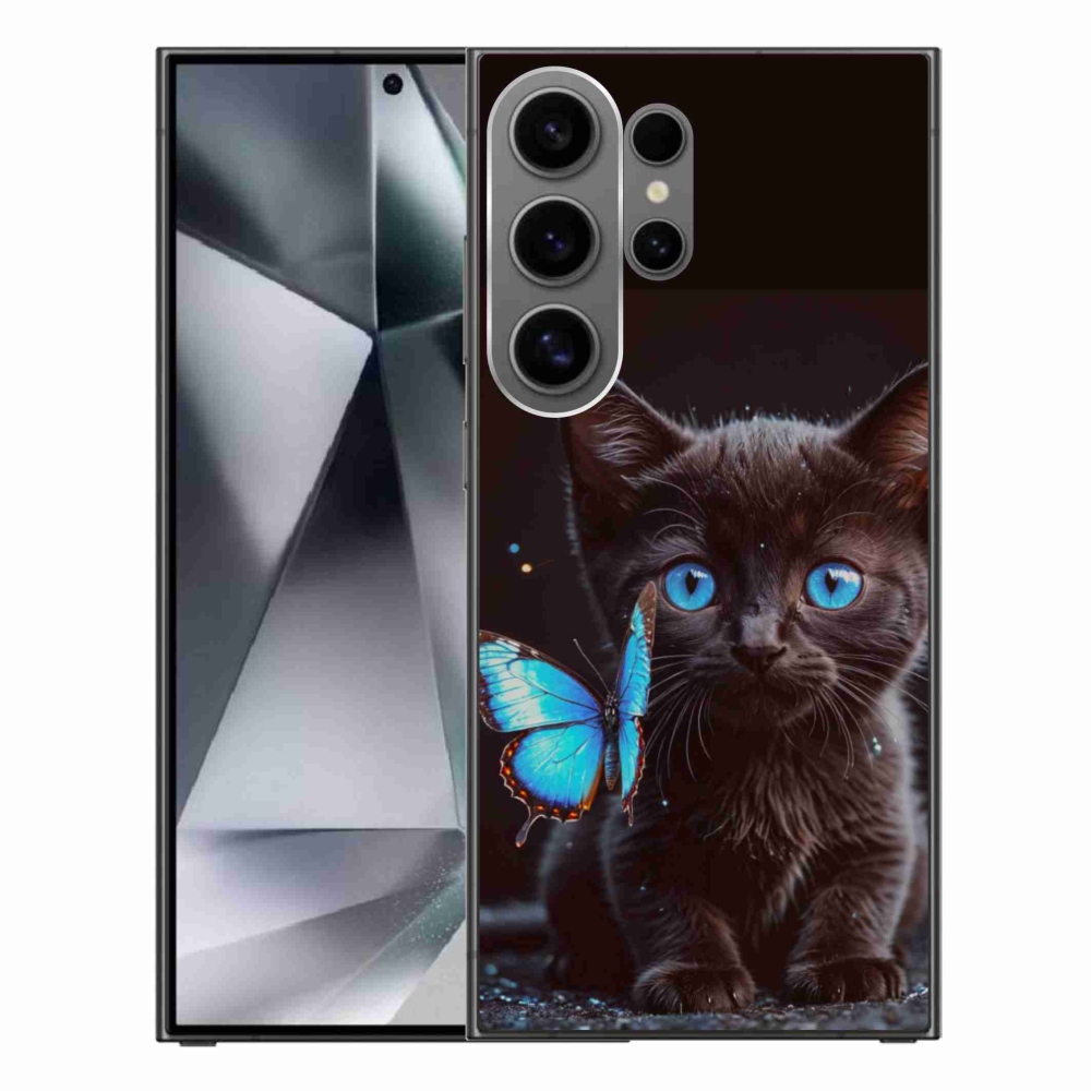 Gél védőhuzat mmCase Samsung Galaxy S24 Ultra - fekete cica 3