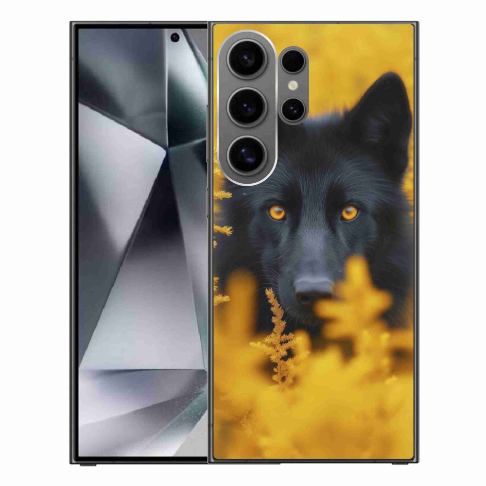 Gél védőhuzat mmCase Samsung Galaxy S24 Ultra - fekete farkas 2