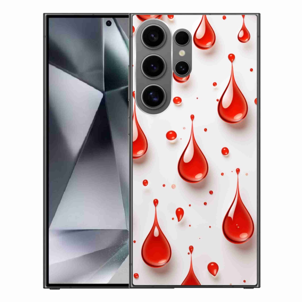 Zselés borítás mmCase Samsung Galaxy S24 Ultra - piros cseppek