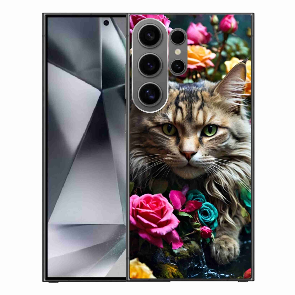 Zselés borítás mmCase Samsung Galaxy S24 Ultra - macskaszem nézet 2