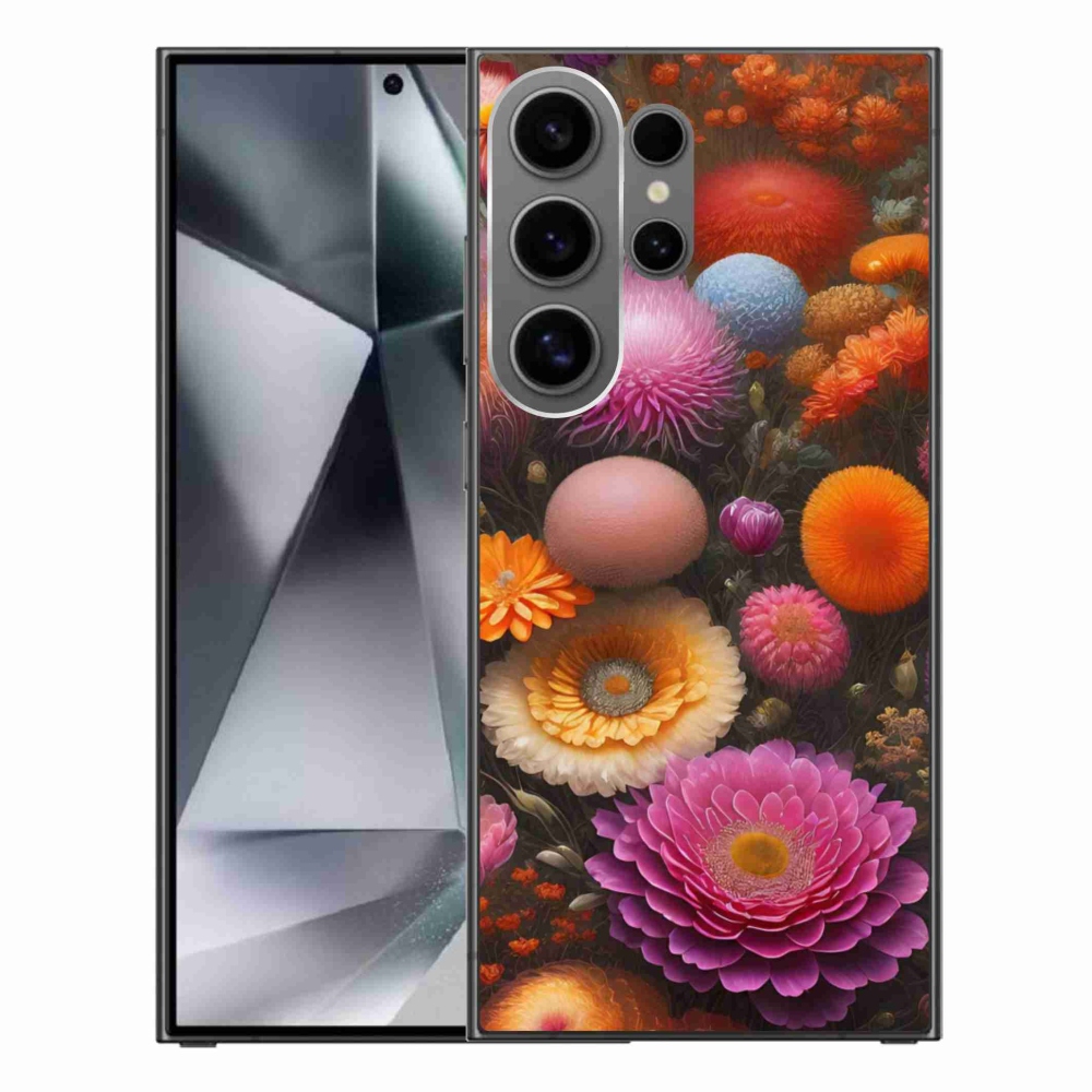 Gél borító mmCase Samsung Galaxy S24 Ultra készülékhez - virágos kompozíció