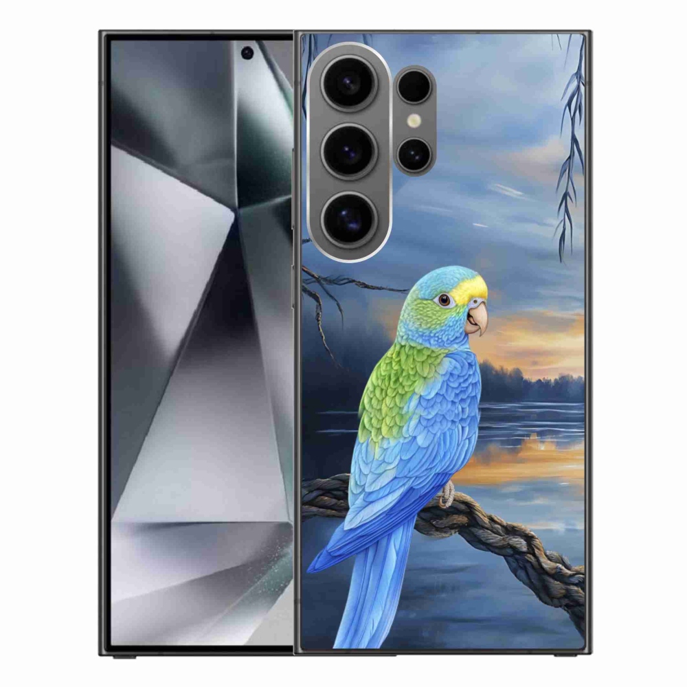 Zselés borítás mmCase Samsung Galaxy S24 Ultra készülékhez - kék papagáj