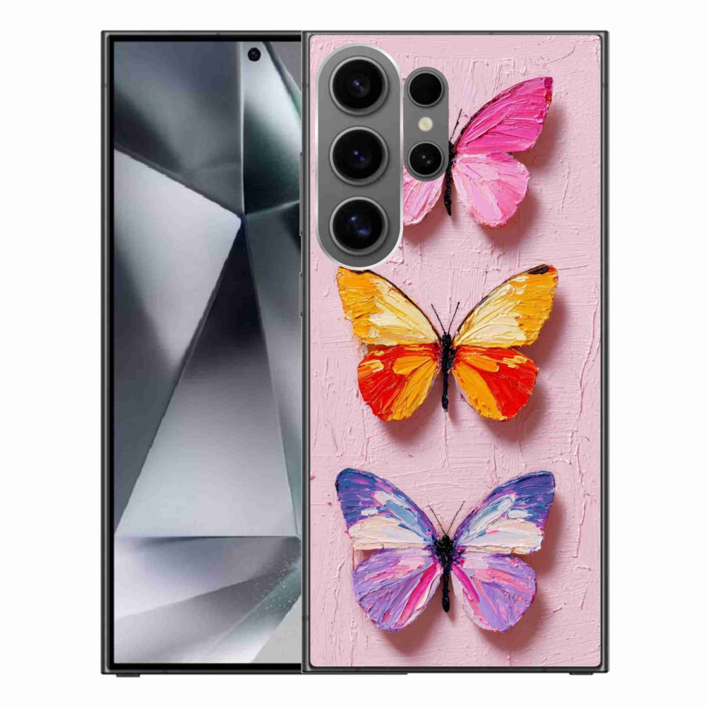 Gél borítás mmCase Samsung Galaxy S24 Ultra - pillangó szentháromsághoz