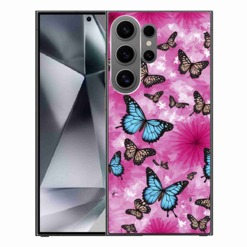 Zselés borítás mmCase Samsung Galaxy S24 Ultra készülékhez - pillangókert