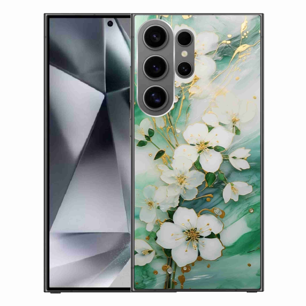 Gél borító mmCase Samsung Galaxy S24 Ultra készülékhez - finom virágok