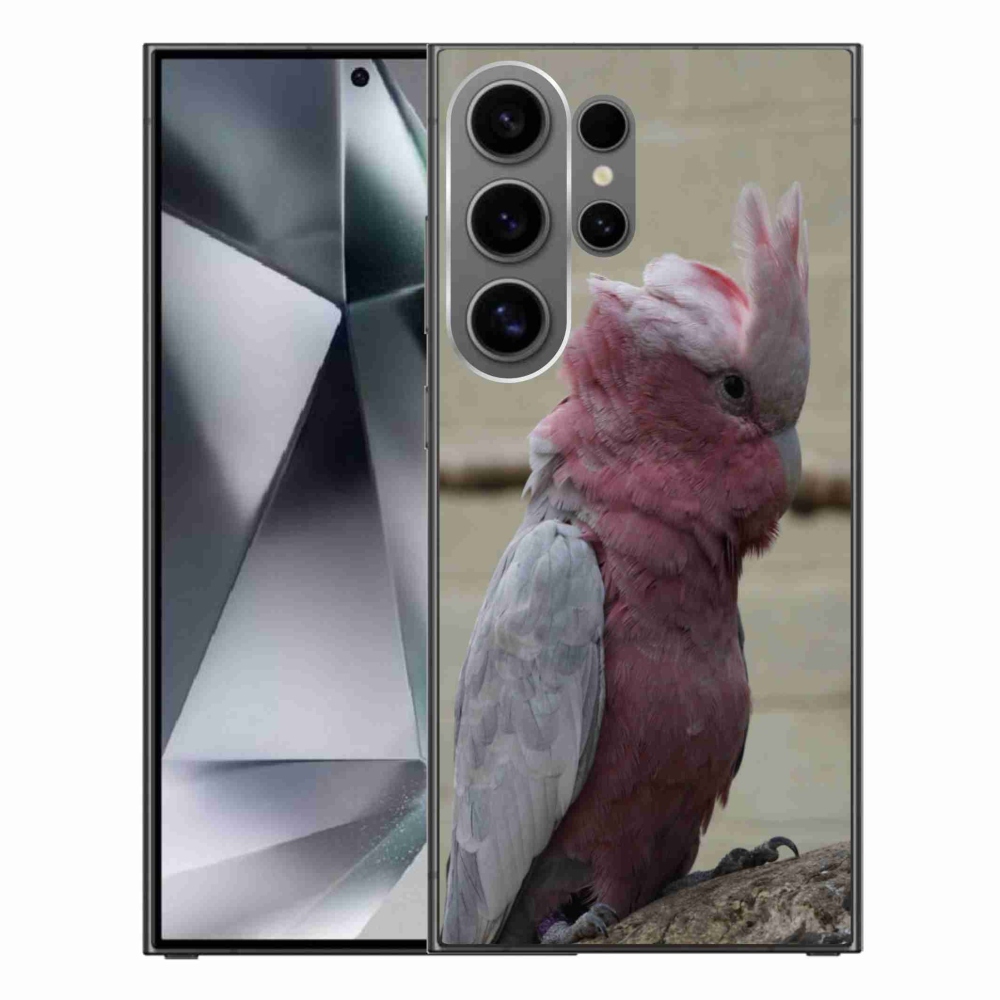Zselés borítás mmCase Samsung Galaxy S24 Ultra készülékhez - papagáj kakadu rózsaszínű