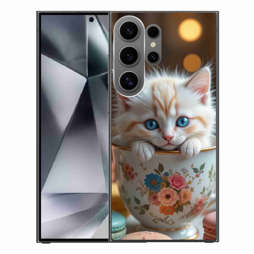 Gél borítás mmCase Samsung Galaxy S24 Ultra - aranyos cica 6