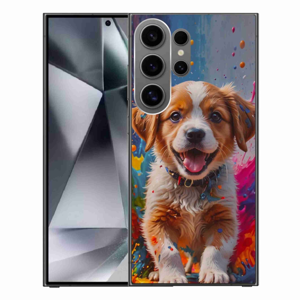 Gél borító mmCase Samsung Galaxy S24 Ultra - aranyos kiskutya 3