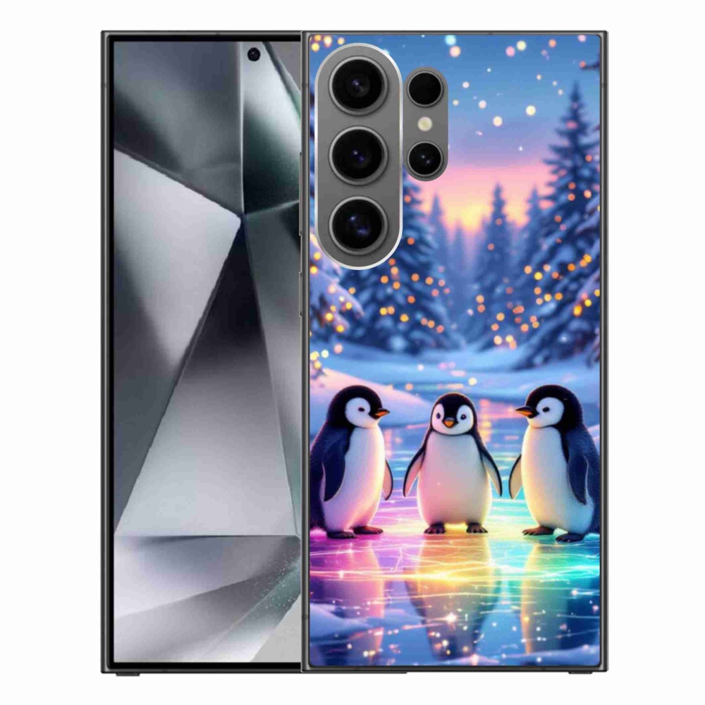 Zselés borítás mmCase Samsung Galaxy S24 Ultra készülékhez - pingvinek
