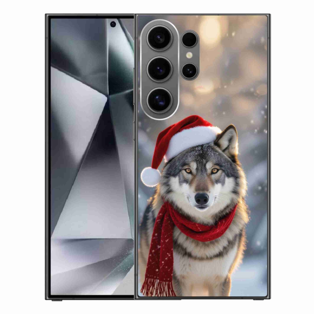 Gél borítás mmCase Samsung Galaxy S24 Ultra - Karácsonyi farkas