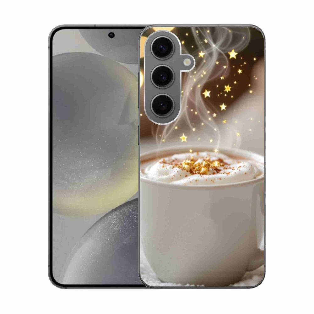 Gél borítás mmCase Samsung Galaxy S24 készülékhez - Karácsonyi forró ital