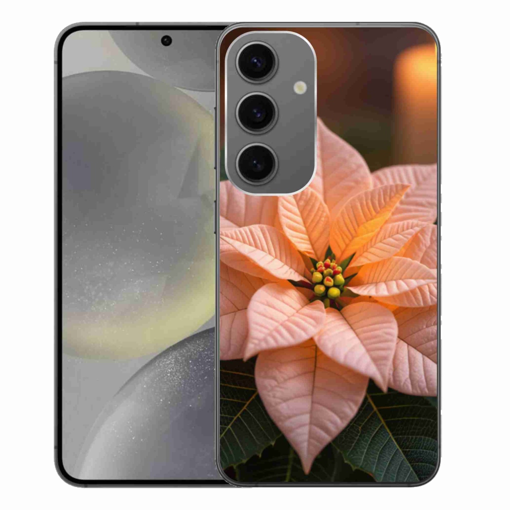 Gél borítás mmCase Samsung Galaxy S24+ készülékhez - mikulásvirág