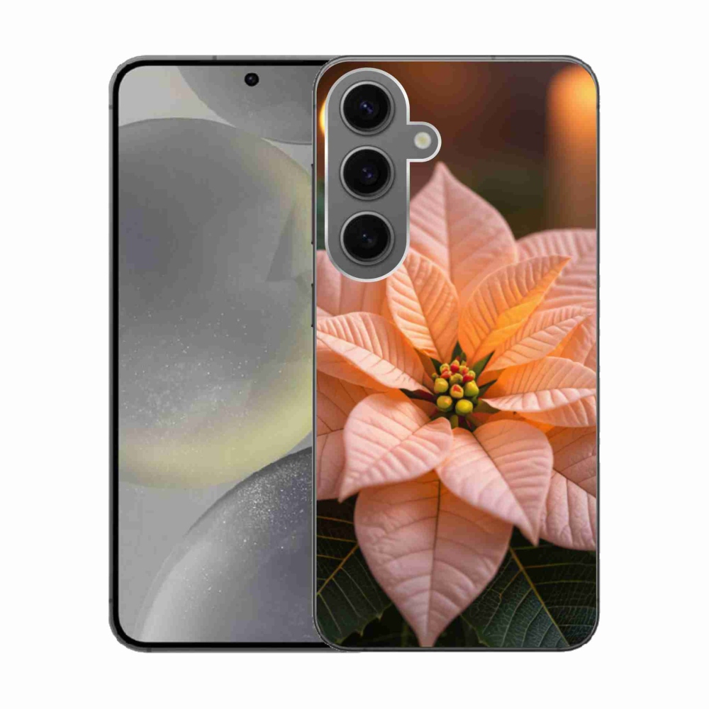 Gél borítás mmCase Samsung Galaxy S24 készülékhez - mikulásvirág